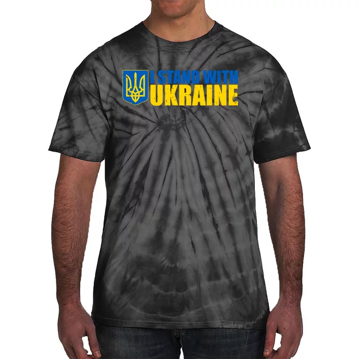 I Stand With Ukraine War Tie-Dye T-Shirt