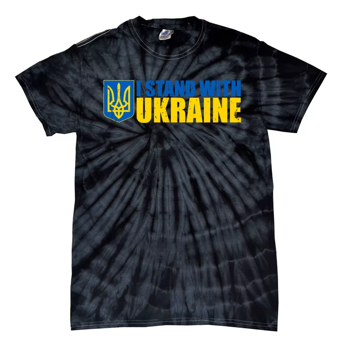 I Stand With Ukraine War Tie-Dye T-Shirt