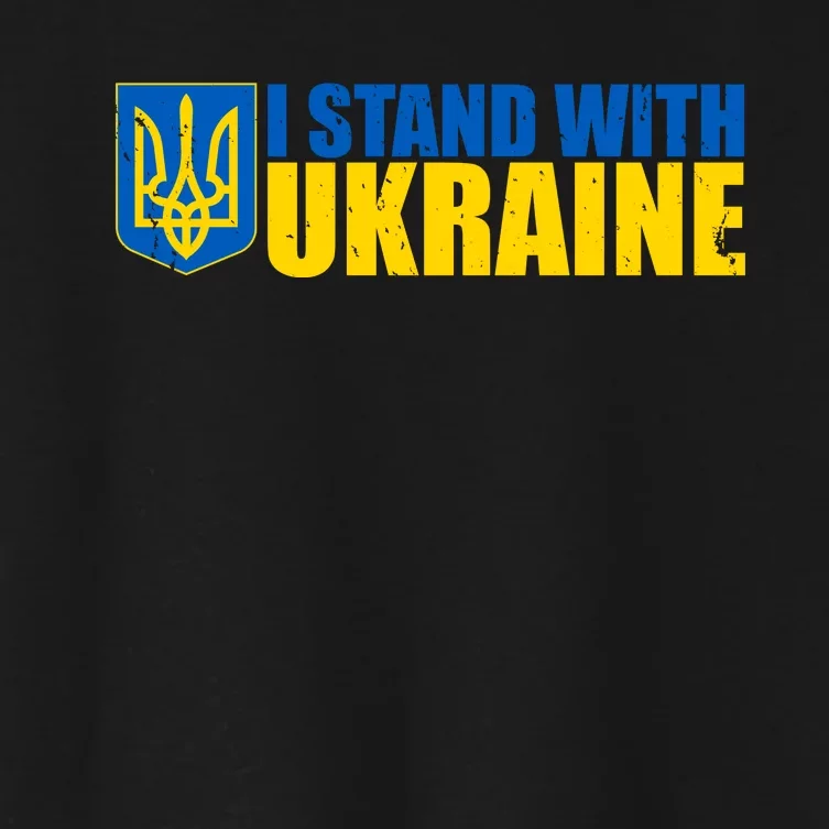 I Stand With Ukraine War Women's Crop Top Tee