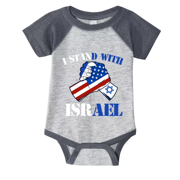 I Stand With Israel Infant Baby Jersey Bodysuit