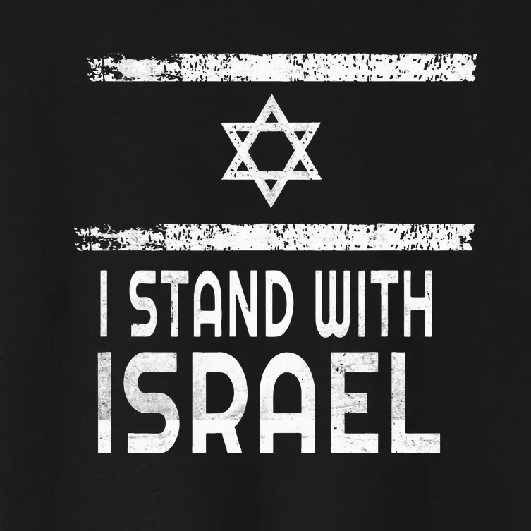 I Stand With Israel Women's Crop Top Tee