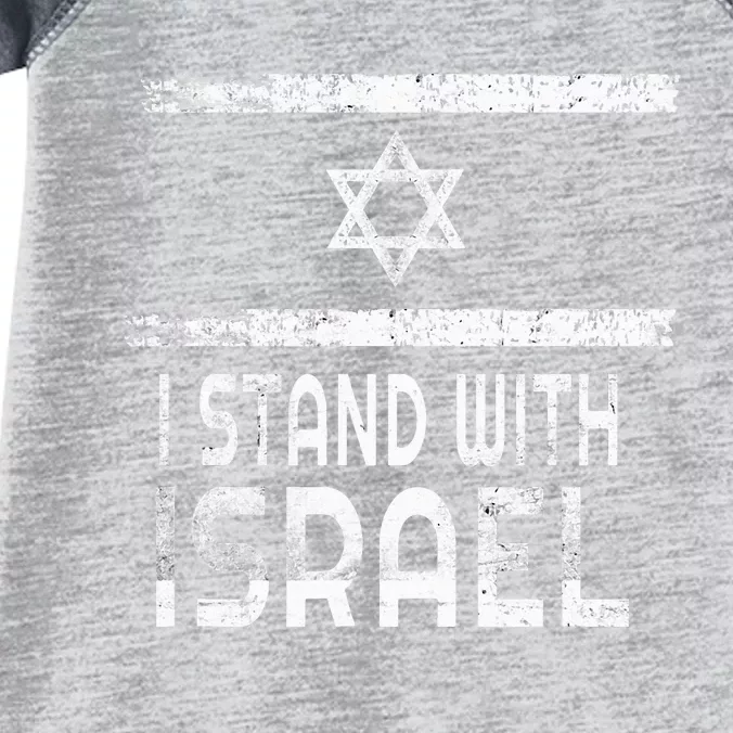 I Stand With Israel Infant Baby Jersey Bodysuit