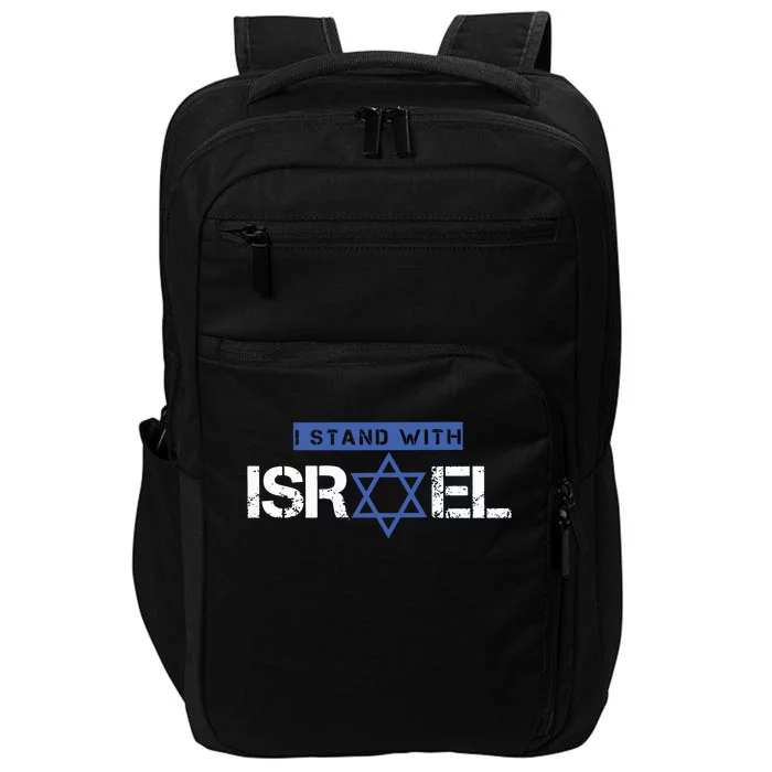 I Stand With Israel Pray For Israel Impact Tech Backpack