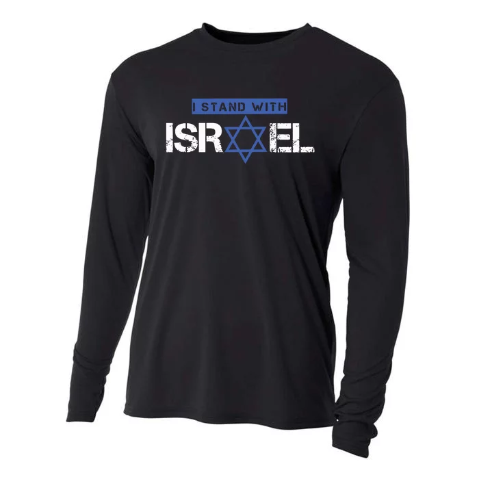 I Stand With Israel Pray For Israel Cooling Performance Long Sleeve Crew