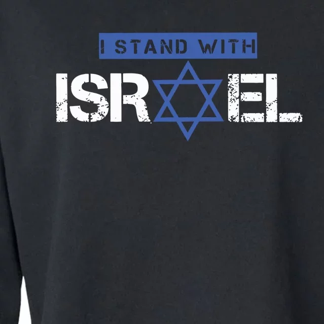 I Stand With Israel Pray For Israel Cropped Pullover Crew