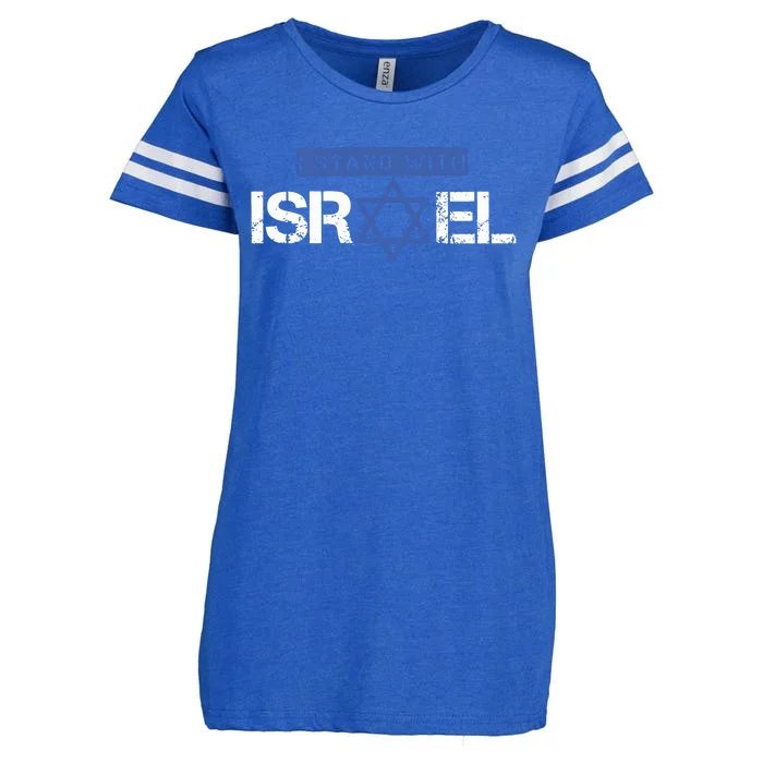 I Stand With Israel Pray For Israel Enza Ladies Jersey Football T-Shirt