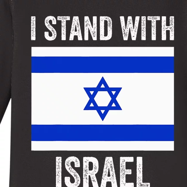 I Stand With Israel Free Israel pride Baby Long Sleeve Bodysuit