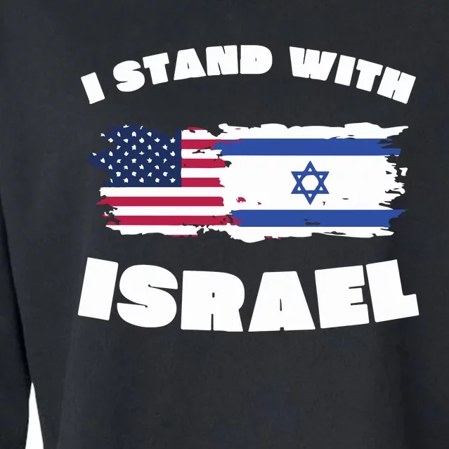 I Stand With Israel Pray For Israel Cropped Pullover Crew