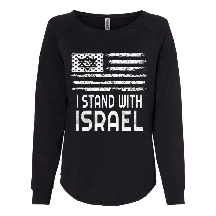 I Stand With Israel Womens California Wash Sweatshirt