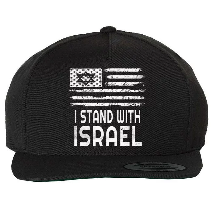 I Stand With Israel Wool Snapback Cap