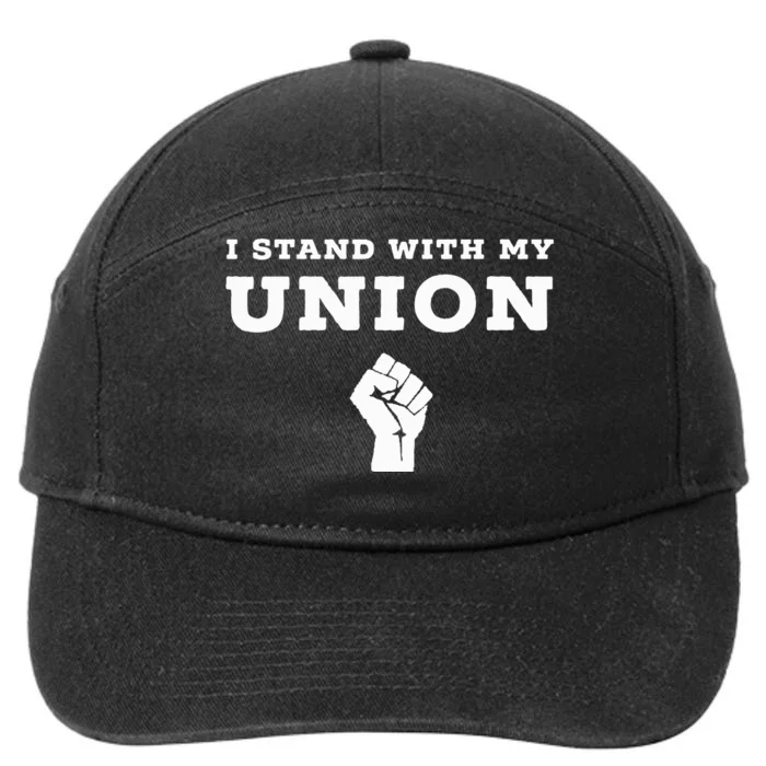 I Stand With My Union Solidarity Fist 7-Panel Snapback Hat