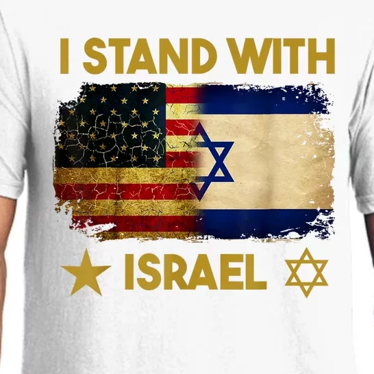 I Stand With Israel America Flag Pajama Set