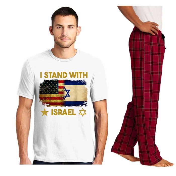 I Stand With Israel America Flag Pajama Set