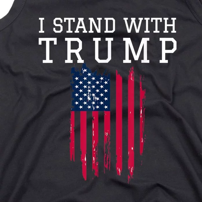 I Stand With Trump Pro Trump Supporter Tank Top