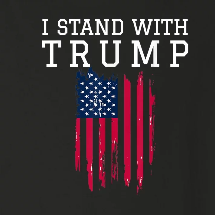 I Stand With Trump Pro Trump Supporter Toddler Long Sleeve Shirt