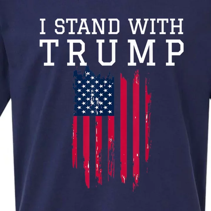 I Stand With Trump Pro Trump Supporter Sueded Cloud Jersey T-Shirt