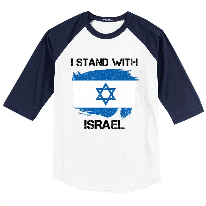 I Stand With Israel Support Israel Love Israeli Brotherhood Baseball Sleeve Shirt