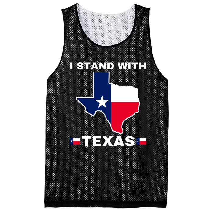 I Stand With Texas Mesh Reversible Basketball Jersey Tank