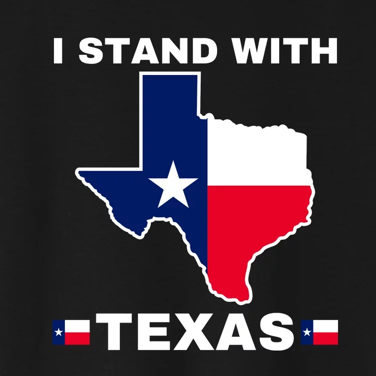 I Stand With Texas Women's Crop Top Tee