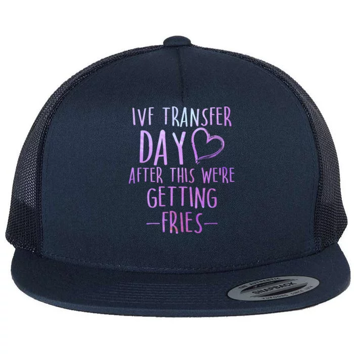 Ivf Survivor Warrior Transfer Day Infertility Gift Flat Bill Trucker Hat