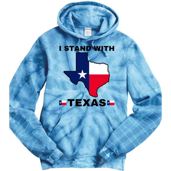 I Stand With Texas Tie Dye Hoodie