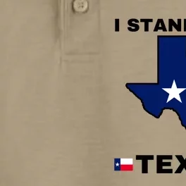 I Stand With Texas Dry Zone Grid Performance Polo