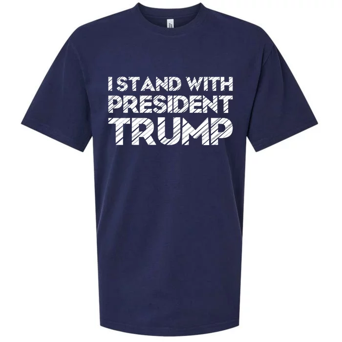 I Stand With President Trump Sueded Cloud Jersey T-Shirt