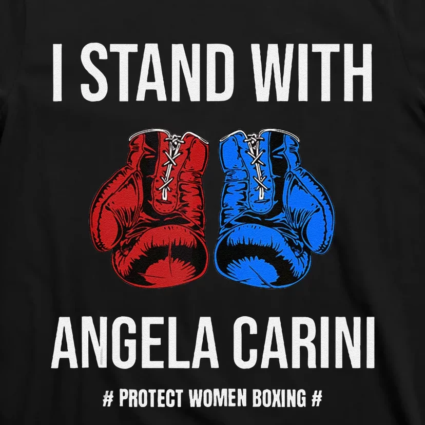 I Stand With Angela Carini Boxer Protect Women Boxing T-Shirt