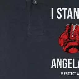 I Stand With Angela Carini Boxer Protect Women Boxing Softstyle Adult Sport Polo