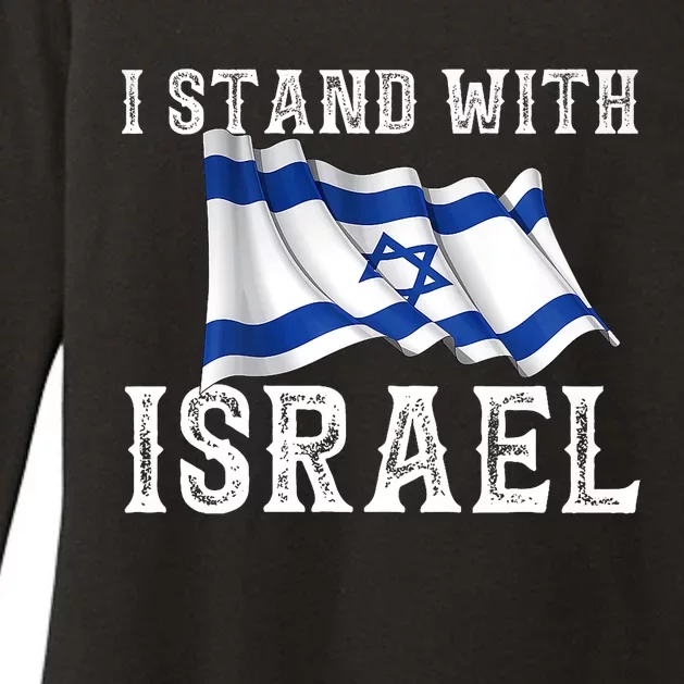 I Stand With Israel Israeli Palestinian Conflict Pro Israel Womens CVC Long Sleeve Shirt