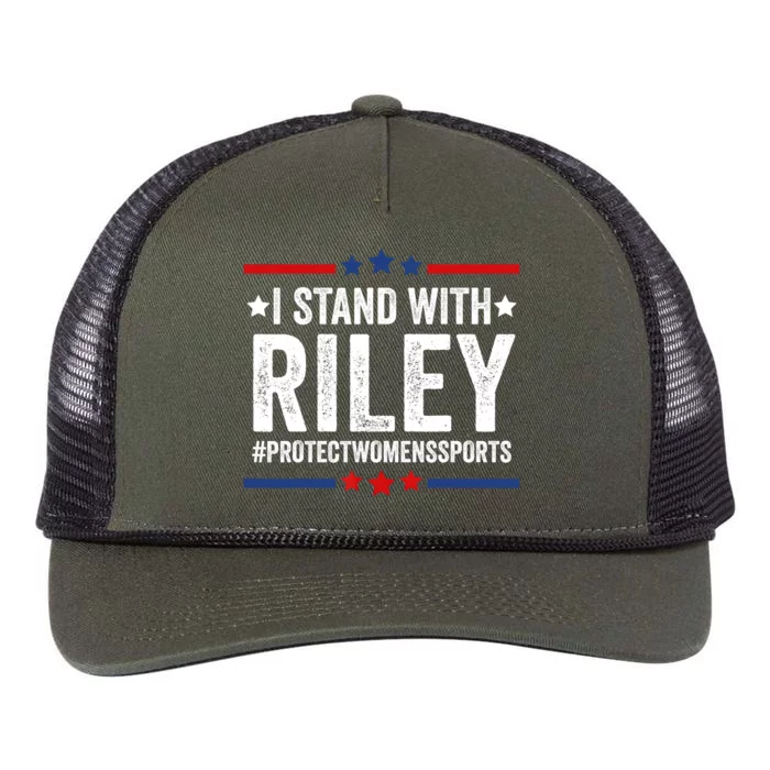 I Stand With Riley Protect Womens Sports Retro Rope Trucker Hat Cap