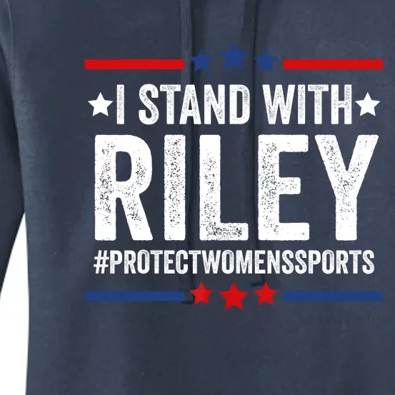 I Stand With Riley Protect Womens Sports Women's Pullover Hoodie