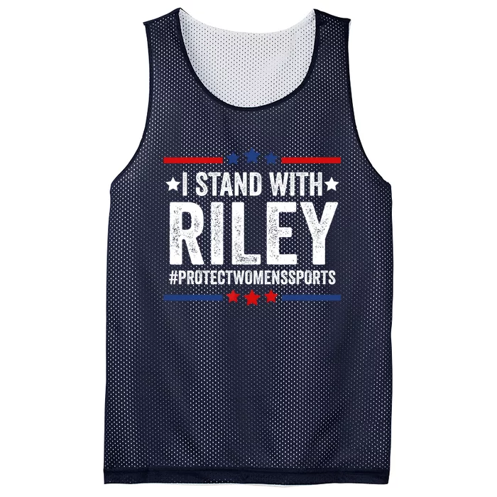 I Stand With Riley Protect Womens Sports Mesh Reversible Basketball Jersey Tank