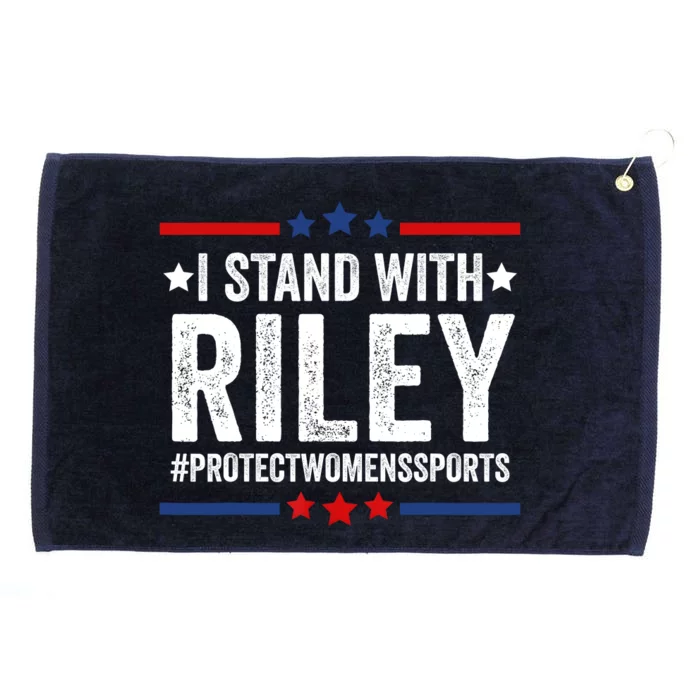 I Stand With Riley Protect Womens Sports Grommeted Golf Towel