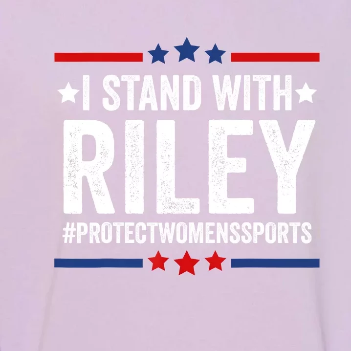 I Stand With Riley Protect Womens Sports Garment-Dyed Sweatshirt