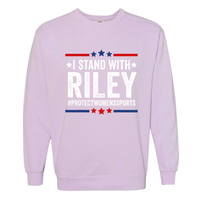 I Stand With Riley Protect Womens Sports Garment-Dyed Sweatshirt