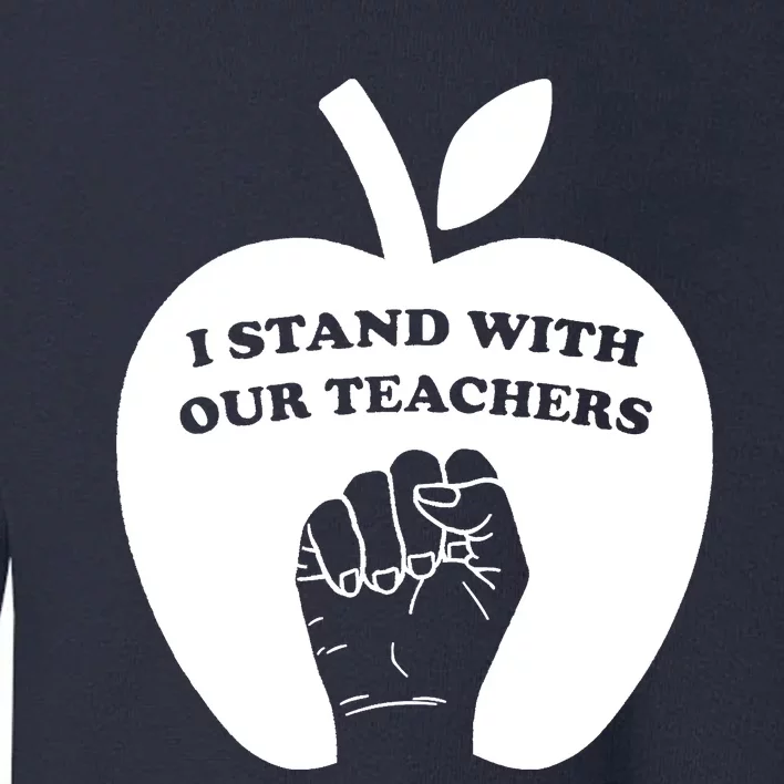 I Stand With Our Teachers & Stand Against Book Banning! Toddler Sweatshirt