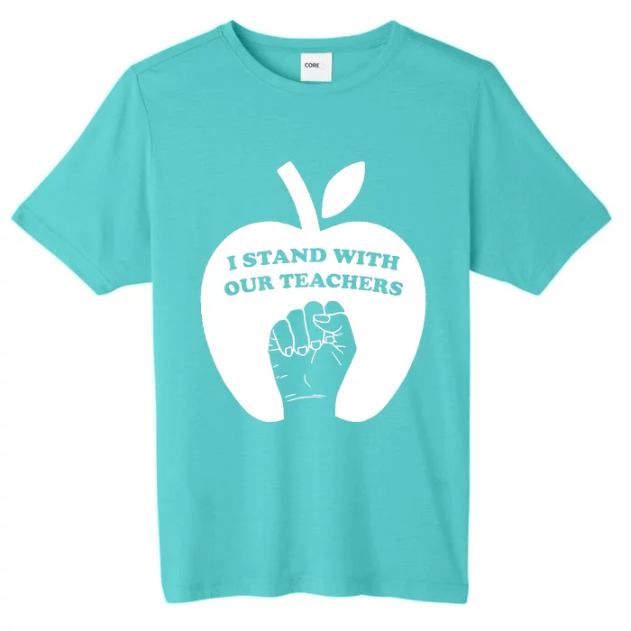 I Stand With Our Teachers & Stand Against Book Banning! ChromaSoft Performance T-Shirt