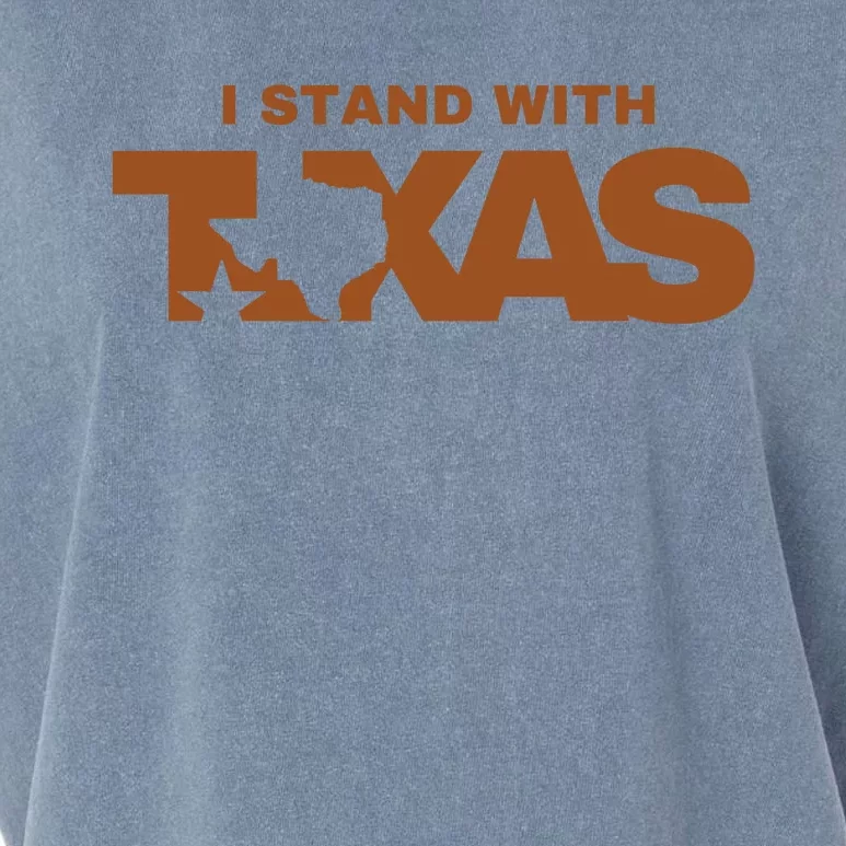 I Stand With Texas Garment-Dyed Women's Muscle Tee