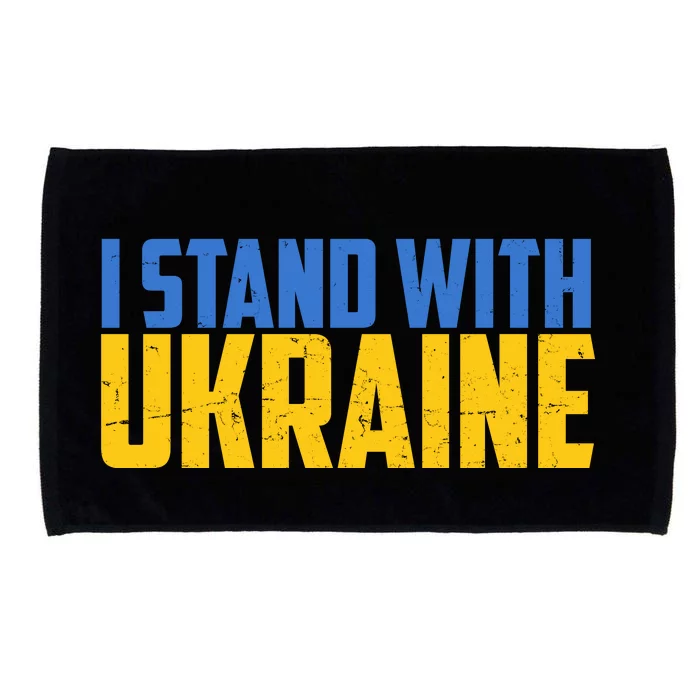 I Stand With Ukraine Support Ukraine Microfiber Hand Towel