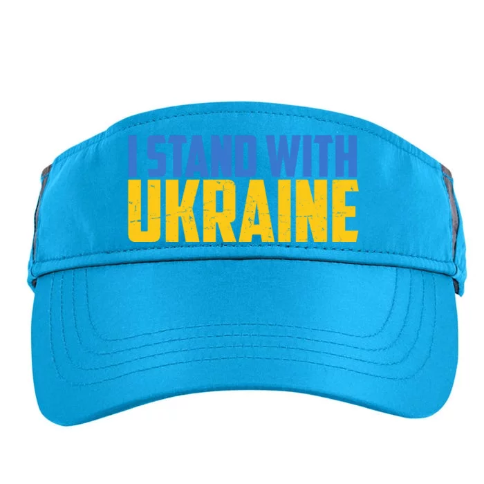 I Stand With Ukraine Support Ukraine Adult Drive Performance Visor