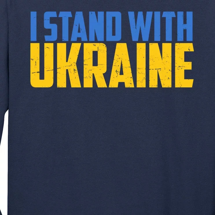 I Stand With Ukraine Support Ukraine Long Sleeve Shirt