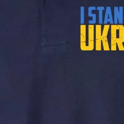 I Stand With Ukraine Support Ukraine Softstyle Adult Sport Polo