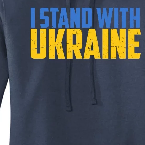 I Stand With Ukraine Support Ukraine Women's Pullover Hoodie