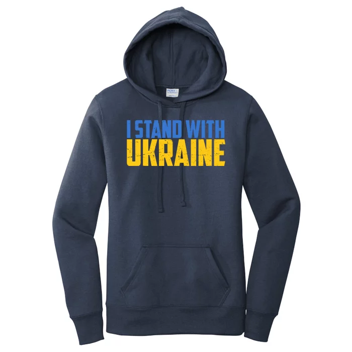 I Stand With Ukraine Support Ukraine Women's Pullover Hoodie