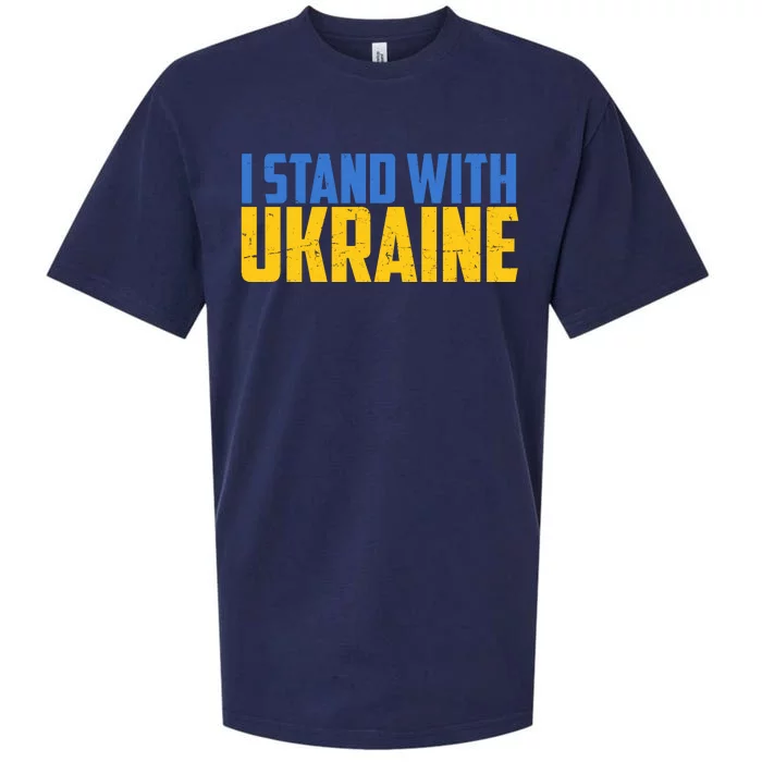 I Stand With Ukraine Support Ukraine Sueded Cloud Jersey T-Shirt