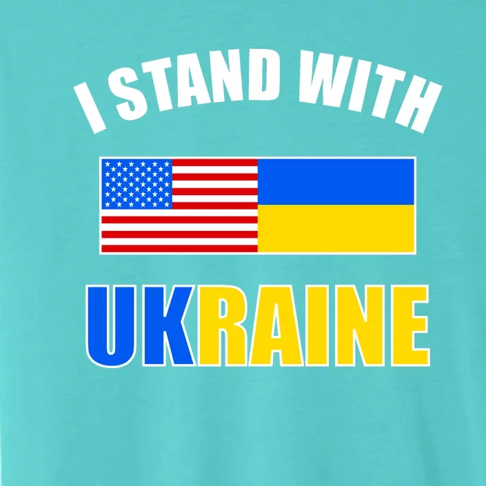 I Stand With Ukraine USA Support Flags United ChromaSoft Performance T-Shirt