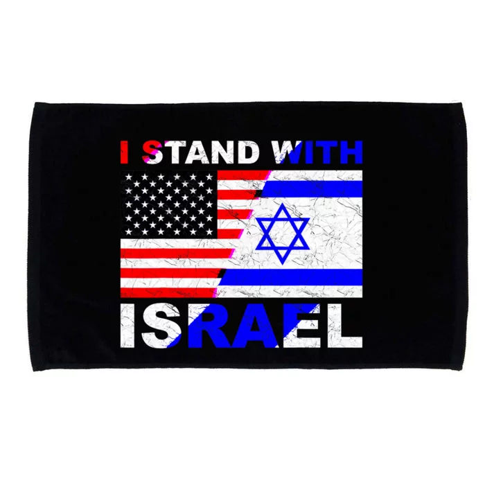 I Stand With Israel Pray For Israel Us Israel Flag Microfiber Hand Towel