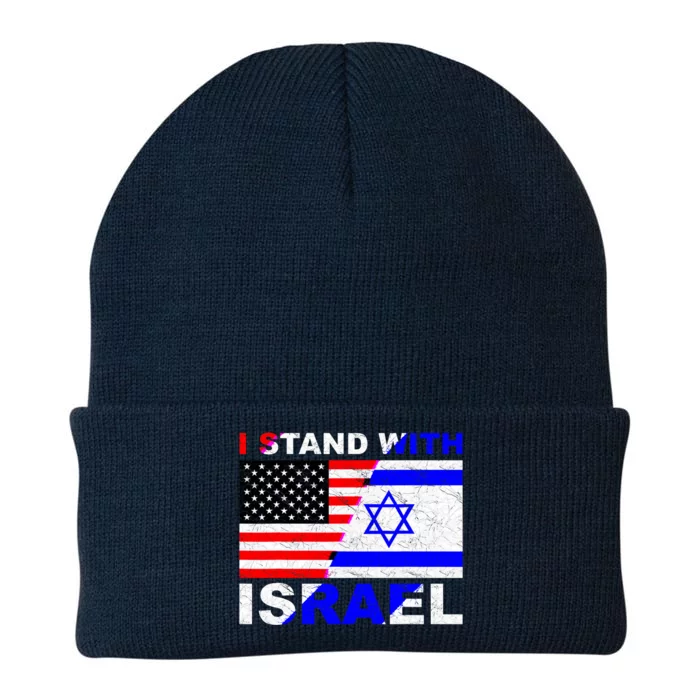 I Stand With Israel Pray For Israel Us Israel Flag Knit Cap Winter Beanie