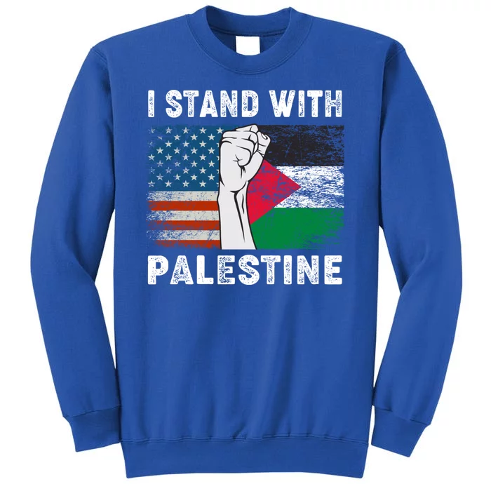 I Stand With Palestine For Their Freedom Us Palestine Flag Sweatshirt